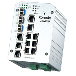 Industrial 10-port Managed Fast Ethernet Switch JetNet 4510