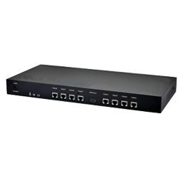 8-port Video Splitter + 8 x RX (CATx) Receivers. HDMI to 1920x1080p, CATx Cable Distance to 165ft (50m)