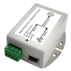 DC/DC Gigabit PoE Injector with 10-36V DC Input Voltage and 0.35A Maximum Load